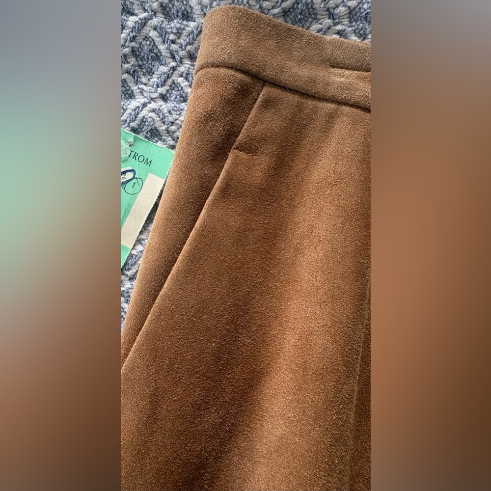 NWT Vintage Kors Michael Kors numbered Suede Skirt-needs repair - Picture 3 of 10